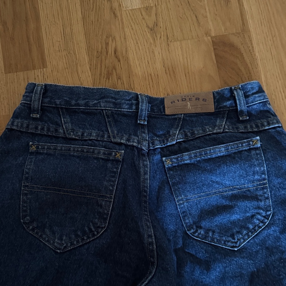 Vintage Riders by Lee Dark Blue Relaxed Back Pocket Jeans